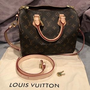 Louis Vuitton monogram speedy bandouliere 25